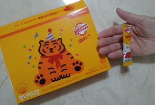 광동생활건강 프리 [광동] VB와 VC를 함유한 멀티 비타민 비타 500 데일리 스틱 180포 — 5점을 준 리뷰어가 2022년 5월 올린 사용 사진