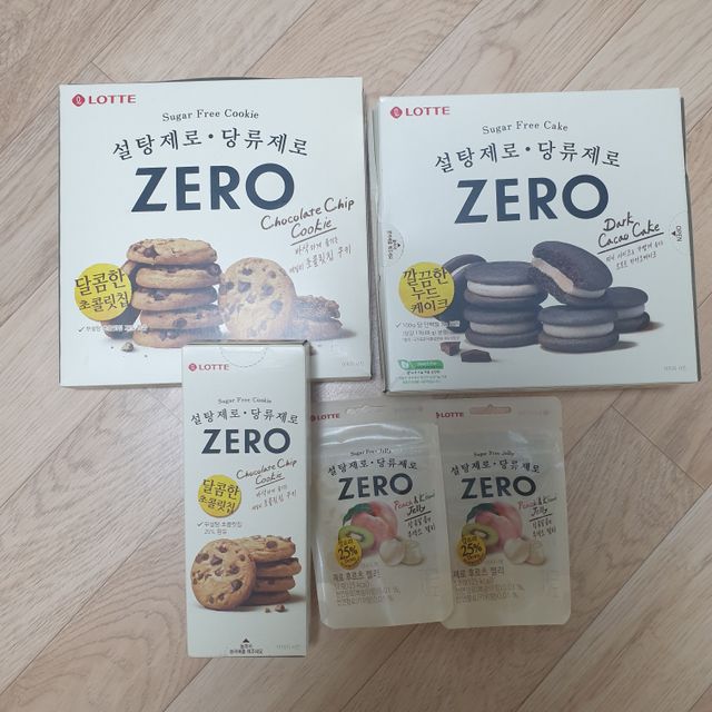 ZERO (초콜릿 칩 쿠키, 카카오 케이크, 후르츠 젤리, 아이스 콜라, 아이스 초코바) 리뷰 사진