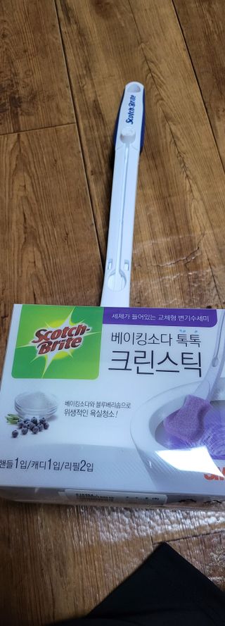 3M 스카치브라이트 크린스틱 베이킹소다 핸들 + 리필 2입 + 캐디 — 5점을 준 리뷰어가 2023년 5월 올린 사용 사진