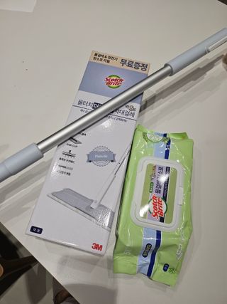 3M 스카치브라이트 파스텔블루 대형 밀대걸레 + 물걸레청소포 대형 30매 세트 — 4.5점을 준 리뷰어가 2023년 12월 올린 사용 사진
