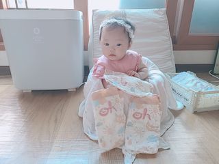 킨도 프리미엄 슈퍼드라이니스 밴드형 기저귀 — 5점을 준 리뷰어가 2021년 7월 올린 사용 사진