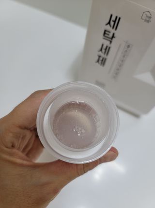 (주)바른양품 바른양품 친환경 세탁세제 1L — 4점을 준 리뷰어가 2022년 1월 올린 사용 사진