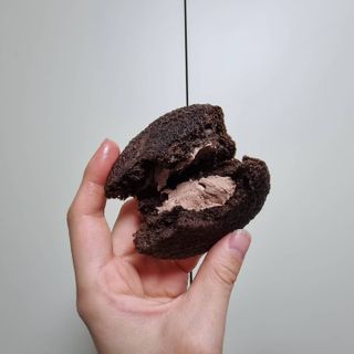 롯데제과 까망카스타드 더블초코 — 4점을 준 리뷰어가 2021년 5월 올린 사용 사진