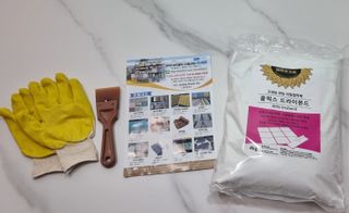 [신흥산업] 붙이는 벽돌 황토 파벽돌 230mm 45장,  욕실 인테리어 실내장식 셀프인테리어 — 5점을 준 리뷰어가 2023년 5월 올린 사용 사진
