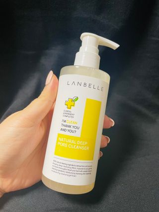 랑벨 내츄럴 딥 포어 클렌저 210ml (저자극 약산성 천연 클렌징 젤) — 5점을 준 리뷰어가 2022년 3월 올린 사용 사진