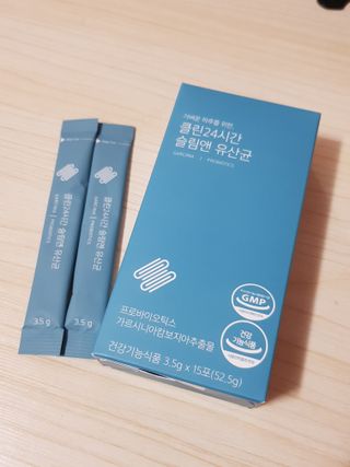 클린24시간 슬림앤유산균 1박스 (3.5g X 15포) — 5점을 준 리뷰어가 2023년 5월 올린 사용 사진