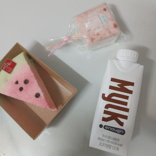 이너프 뮐크 초콜릿맛 — 5점을 준 리뷰어가 2022년 10월 올린 사용 사진