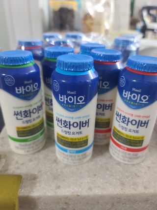 LIVE 매일바이오 썬화이버 드링킹 요거트 — 5점을 준 리뷰어가 2022년 8월 올린 사용 사진