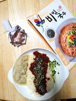 [한면원] 비빔국수 2인분 — 3점을 준 리뷰어가 2023년 3월 올린 사용 사진