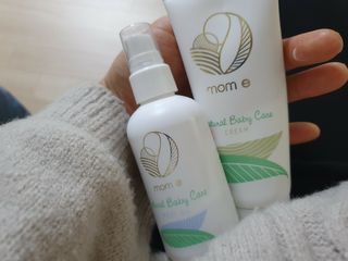mom e 맘이 내추럴 베이비 케어 크림+바디오일 — 5점을 준 리뷰어가 2021년 1월 올린 사용 사진