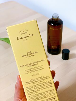 스킨큐어 산다화 비타민c 화이트닝 토너 150ml — 5점을 준 리뷰어가 2022년 1월 올린 사용 사진