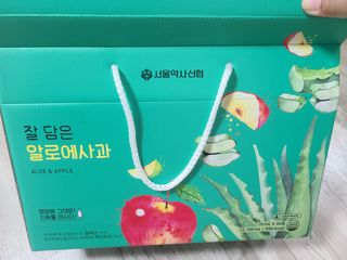 서울약사신협 잘 담은 알로애사과_70ml x 30포 — 3점을 준 리뷰어가 2021년 9월 올린 사용 사진