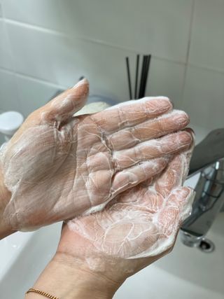 피부 트러블 케어 천연 성분 소리온 비누 soap — 5점을 준 리뷰어가 2022년 2월 올린 사용 사진