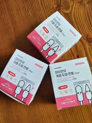 마미앤유 개별 듀얼면봉 — 5점을 준 리뷰어가 2022년 2월 올린 사용 사진