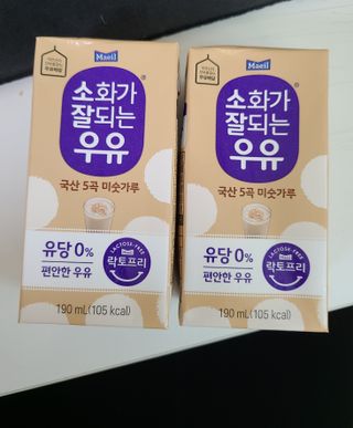 소화가 잘되는 우유 국산 5곡 미숫가루 — 3점을 준 리뷰어가 2021년 9월 올린 사용 사진