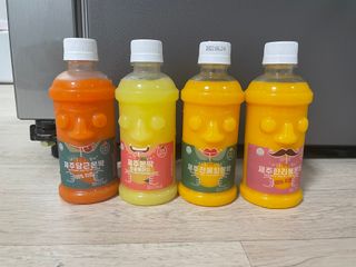 탐라원 제주의 맛, 몬딱주스 4종세트 - 한라봉몬딱주스, 천혜향몬딱주스, 청귤에이드, 당근몬딱주스 — 5점을 준 리뷰어가 2021년 7월 올린 사용 사진