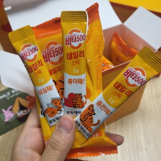 광동제약 [광동] 비타500데일리스틱 70포X2개 + 뚱랑이엽서 + 쇼핑백 증정 — 5점을 준 리뷰어가 2022년 10월 올린 사용 사진