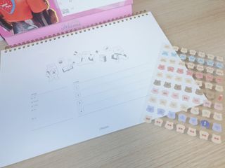 리훈 곰부 체크리스트+ 곰부 리무버블스티커 1장 — 5점을 준 리뷰어가 2021년 5월 올린 사용 사진
