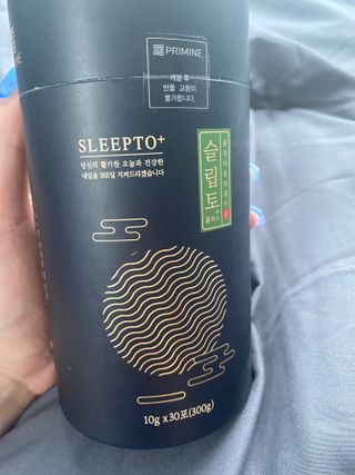 프리마인 자체 기업부설 연구소에서 찾아낸 건강한 수면의 비밀.  슬립토 플러스 30포 — 4점을 준 리뷰어가 2021년 9월 올린 사용 사진