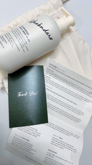 [위켄더스] 기분좋은 하루를 선사해주는 핸드& 바디워시 1종 랜덤발송 — 5점을 준 리뷰어가 2022년 5월 올린 사용 사진