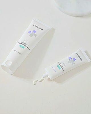 바노바기 코스메틱 바노바기 밀크씨슬 리페어 시카 폼 클렌저 플러스 120ml + 선스크린 플러스 50ml — 5점을 준 리뷰어가 2023년 7월 올린 사용 사진