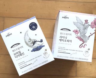 (주)쟈뎅 쟈뎅 클래스 핸드 드립 커피 10P 2종_디카페인 1종+랜덤 플레이버 1종 — 5점을 준 리뷰어가 2021년 4월 올린 사용 사진