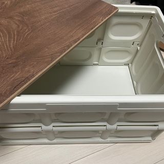 나무드 [nothing] 접이식 폴딩박스 수납 정리함 공간 리빙 박스 56L — 5점을 준 리뷰어가 2021년 10월 올린 사용 사진