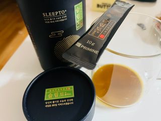프리마인 자체 기업부설 연구소에서 찾아낸 건강한 수면의 비밀.  슬립토 플러스 30포 — 5점을 준 리뷰어가 2023년 4월 올린 사용 사진