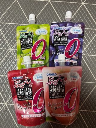 ORIHIRO 오리히로 곤약젤리 제로칼로리 130g 4종 4팩(맛별로 1팩씩) — 4.5점을 준 리뷰어가 2023년 1월 올린 사용 사진