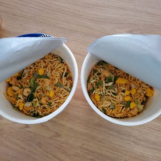 NISSIN 닛신 컵누들  4종 - 씨푸드오리지날, 씨푸드 스파이시, 씨푸드 커리, 씨푸드 XO소스 — 4.5점을 준 리뷰어가 2021년 12월 올린 사용 사진