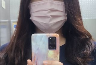 에어에이드 컬러 덴탈 마스크 — 5점을 준 리뷰어가 2021년 8월 올린 사용 사진