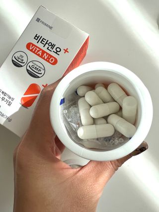프리마인 성큼다가온 봄, 이너뷰티를 챙겨야 피부도 화사하게, 컨디션도 활기차게. 흡수율을 높인 고효율 비타민. — 5점을 준 리뷰어가 2023년 3월 올린 사용 사진