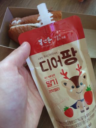 [몸엔용] 우리 아이 건강간식, 달콤한 녹용곤약젤리 디어팡 4종 — 5점을 준 리뷰어가 2021년 8월 올린 사용 사진