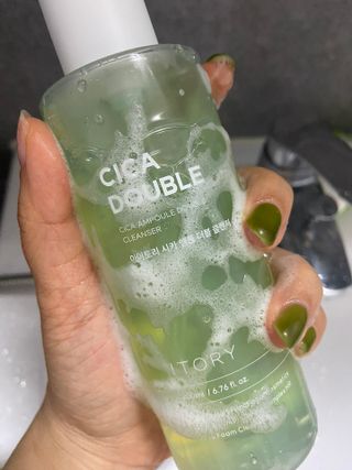 아이토리 시카 앰플 더블 클렌저 — 5점을 준 리뷰어가 2022년 12월 올린 사용 사진