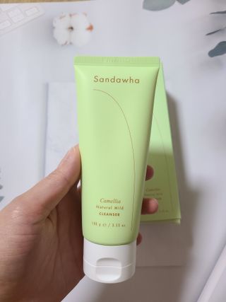 스킨큐어 산다화 울트라 젠틀 약산성 세안제 — 5점을 준 리뷰어가 2022년 8월 올린 사용 사진