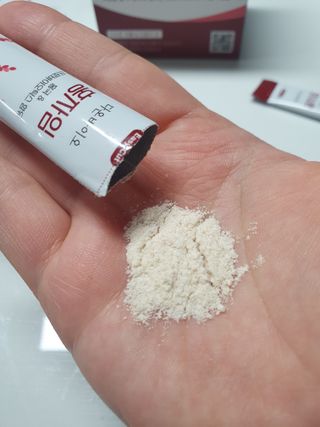 하루 1포로 콜레스테롤, 유산균, 고역가 소화효소까지 한번에 섭취! 다온바이오 홍자임 1개월분(30포) — 5점을 준 리뷰어가 2022년 11월 올린 사용 사진