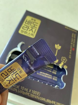 광동생활건강 나우 [광동] 배도라지 쌍화스틱 10mL x 100포 — 5점을 준 리뷰어가 2023년 11월 올린 사용 사진