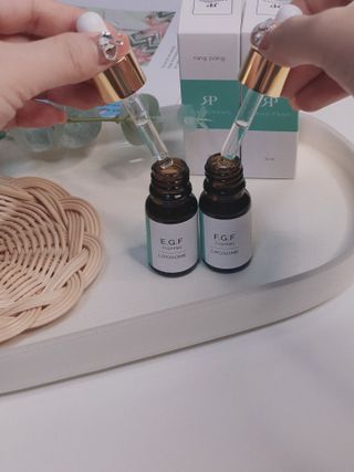 랑팡 EGF+FGF 10ppm 리포좀 앰플 원액 10ml — 5점을 준 리뷰어가 2021년 10월 올린 사용 사진