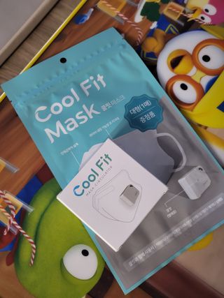 주식회사 휴레브 Cool Fit(마스크 공기 순환 장치) — 4점을 준 리뷰어가 2022년 11월 올린 사용 사진