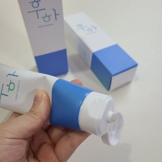 [심폐소생소] 무불소 임산부 천연 치약 — 5점을 준 리뷰어가 2021년 8월 올린 사용 사진