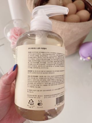 빅그린 안티 헤어로스 탈모 카렌듈라 바이옴 샴푸 500ml (지성두피용) — 4점을 준 리뷰어가 2022년 7월 올린 사용 사진