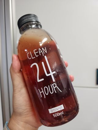 클린24시간 1BOX(5포) + 전용보틀(500ml) — 5점을 준 리뷰어가 2022년 10월 올린 사용 사진