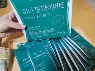 하나마이 이너핏 다이어트 30g x 14포 올인원 체중조절용 쉐이크 / 프락토올리고당+스피루리나 함유 피부탄력 까지~ — 4점을 준 리뷰어가 2023년 3월 올린 사용 사진