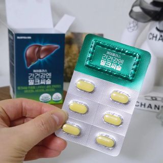 [경남제약헬스케어] 케어플러스 간건강엔 밀크씨슬 500mg 60정/2개월분/비타민B 5종+세레늄 — 5점을 준 리뷰어가 2024년 1월 올린 사용 사진