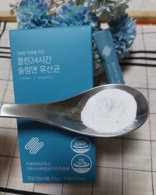 클린24시간 슬림앤유산균 1박스 (3.5g X 15포) — 5점을 준 리뷰어가 2022년 7월 올린 사용 사진