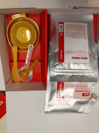 메디필 레드 락토 콜라겐 모델링 팩 — 5점을 준 리뷰어가 2021년 3월 올린 사용 사진