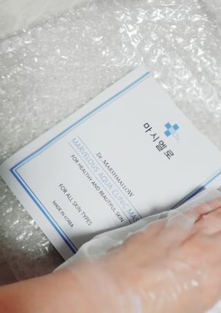 닥터마시멜로 닥터마스멜로 마블러스 아쿠아 클리닉 마스크 — 4점을 준 리뷰어가 2021년 5월 올린 사용 사진