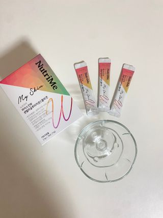 뉴트리미 마이스킨W 센텔라글루타치온C콜라겐 28포 — 5점을 준 리뷰어가 2023년 2월 올린 사용 사진