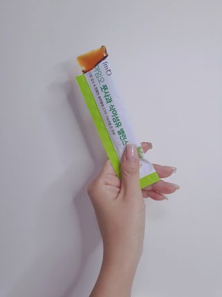 아임오 풋사과 식이섬유 밸런스 젤리 14포 — 5점을 준 리뷰어가 2021년 8월 올린 사용 사진
