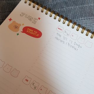리훈 곰부 체크리스트+ 곰부 리무버블스티커 1장 — 5점을 준 리뷰어가 2021년 5월 올린 사용 사진